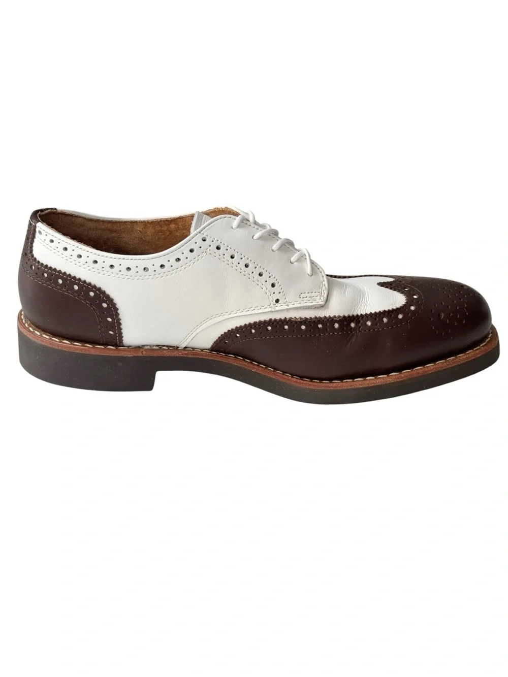 J. Crew Classic two-toned spectator full brogue wingtip Oxford dress shoes | 10